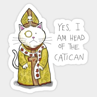 Dapper Cat - Head of the Catican Sticker